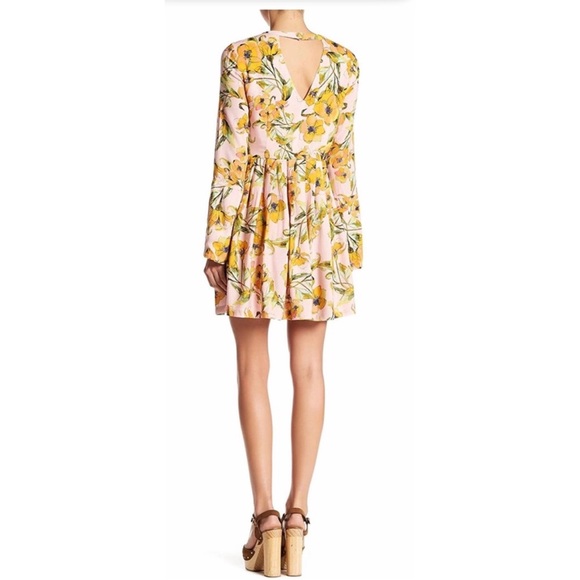 FREE PEOPLE Pink Tegan Mini Dress - Picture 4 of 4